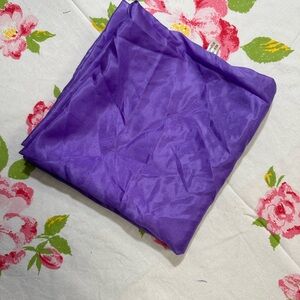 Vintage Royal Purple 100% Silk Scarf
